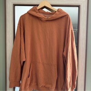 Aerie Burnt Orange Hoodie Sweatshirt Size XL